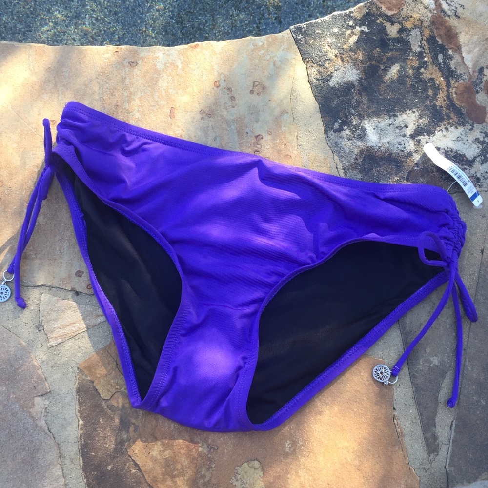 New Direction Island Side Tie Hipster Swim Bottom